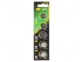 Battery: lithium | CR1632,coin | 3V | 140mAh | non-rechargeable | 5pcs.