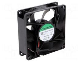 Fan: DC | 80x80x25mm | axial | 24VDC | 62.86m3/h | 30dBA | slide