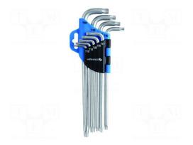 Wrench: Torx®-set | Chrom-vanadium steel | long | 9pcs.