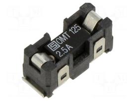 Fuse: fuse | ceramic | 2.5A | 125VAC | 125VDC | time-lag | SMD | OMZ 125