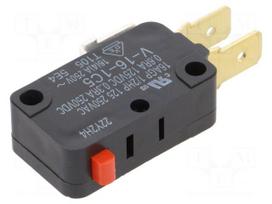 Microswitch SNAP ACTION | 16A/250VAC | 0.3A/250VDC | with lever