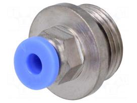 Push-in fitting | straight | -0.95÷15bar | nickel plated brass