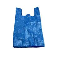 Maišeliai su rankenomis, HDPE, 16x12x30cm, 9mk, zili, 100 vnt..
