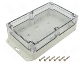 Enclosure: multipurpose | X: 140mm | Y: 210mm | Z: 60mm | ZP | light grey