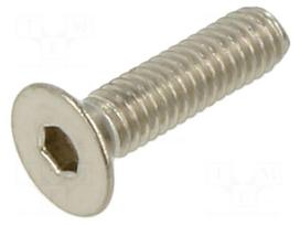 Screw | M2.5x10 | 0.45 | Head: countersunk | hex key | HEX 1.5mm