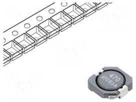 Inductor: wire | SMD | 47.9uH | Ioper: 1.3A | R: 167mΩ | ±30% | Isat: 1.52A