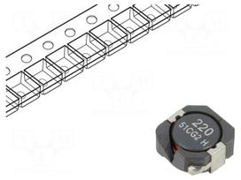 Inductor: wire | SMD | 23.5uH | Ioper: 3.12A | R: 39mΩ | ±30% | Isat: 3A