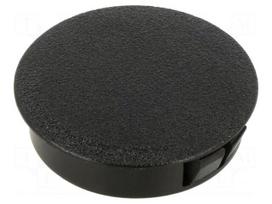 Stopper | H: 11.5mm | Wall thick: 0.8÷1.6mm | black | polyamide