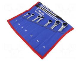 Wrench: combination spanner-set | rattle | 7pcs.