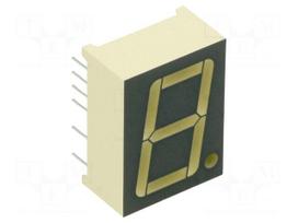 Display: LED | 7-segment | 20.32mm | 0.8" | No.char: 1 | red | 31÷61mcd
