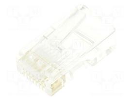 Connector: RJ45 | plug | PIN: 8 | Cat 5e | unshielded,pass through