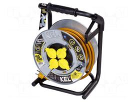 Extension lead | H07RN-F | 3G2.5mm2 | 20m | rubber | yellow | HEAVY | 16A
