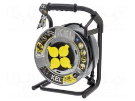 Extension lead | H05RR-F | 3G1.5mm2 | 40m | rubber | black | HEAVY | 16A