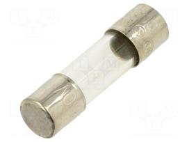 Fuse: fuse | 5x20mm | glass | 125mA | 250VAC | quick blow | brass | bulk