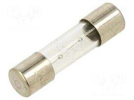 Fuse: fuse | 5x20mm | glass | 750mA | 250VAC | time-lag | TSC | brass | bulk