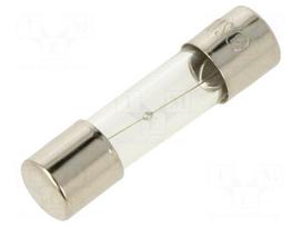 Fuse: fuse | 5x20mm | glass | 1A | 250VAC | medium time-lag | brass | bulk