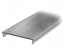 Cover for LED profiles | transparent | 1m | Kind of shutter: C10
