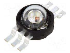 Power LED | RGB | EMITER | 130° | 350mA | 3W | Ø6mm | SMD