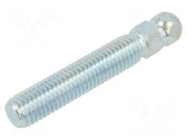 Pin | M14 | steel | Ø: 15mm | Plating: zinc | Thread len: 66mm