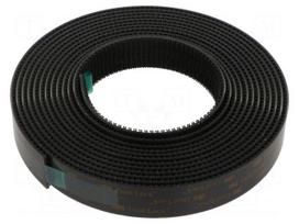 Tape: hook and loop | W: 25mm | L: 5m | Thk: 3.51mm | acrylic | black