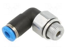 Push-in fitting | threaded,angled 90° | -0.95÷6bar | Thread: G 1/8"