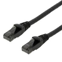 Patch kabelis DELTACO U/UTP High Flex Cat6, 1m, 24AWG, 500MHz, LSZH, juodas / UUTP-1501