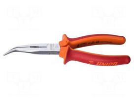 Pliers | side,cutting,curved,half-rounded nose | 512/1VDEBI