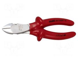 Pliers | side,cutting,insulated | carbon steel | 180mm | 466/1VDEDP