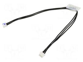 Cable | female-female | PIN: 3 | 0.15m | 1A | 125V | tinned | 28AWG | 3x28AWG