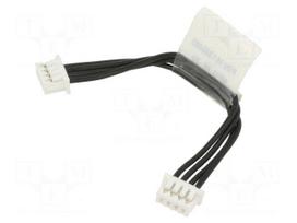 Cable | female-female | PIN: 4 | 0.05m | 1A | 125V | tinned | 28AWG | 4x28AWG