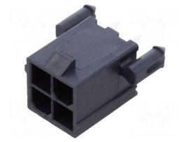 Connector: wire-board | socket | male | PIN: 4 | Mini-Fit Jr | straight