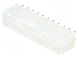 Connector: wire-board | socket | male | PIN: 22 | Mini-Fit Jr | straight