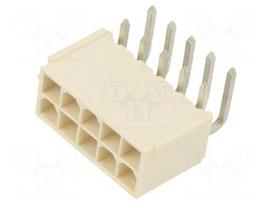Connector: wire-board | socket | male | PIN: 10 | Mini-Fit Jr | 13A | THT