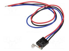 Microswitch SNAP ACTION | 0.1A/30VDC | with lever (with roller)