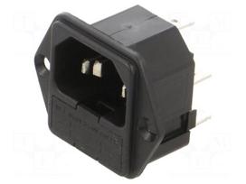 Connector: AC supply | socket | male | 10A | 250VAC | C14 (E) | UL94V-0