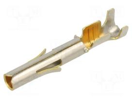 Contact | female | Universal MATE-N-LOK | brass | gold-plated | bulk