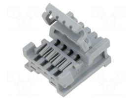 Connector: automotive | plug | female | Mini50 | PIN: 4 | for cable | grey