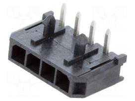 Connector: wire-board | socket | male | PIN: 4 | Micro-Fit 3.0 | 3mm | 5A