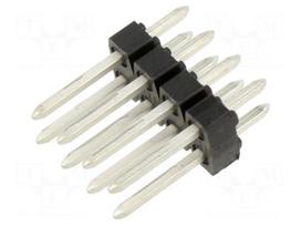 Connector: pin strips | pin header | male | PIN: 8 | soldering,THT