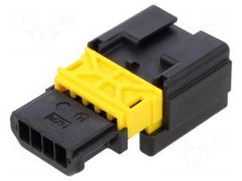 Connector: automotive | plug | male | PIN: 4 | crimped | black | bulk