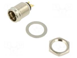 Connector: XLR mini | socket | male | 5A | 500V | PIN: 4 | soldering | 24AWG