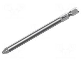 Screwdriver bit | Pozidriv® | PZ1 | 1/4" | Overall len: 127mm