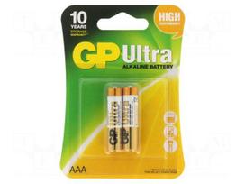 Battery: alkaline | AAA,R3 | 1.5V | non-rechargeable | Ø10.5x44.5mm