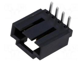 Connector: wire-board | socket | male | PIN: 4 | SL | angled 90° | THT