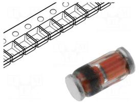 Diode: Zener | 1W | 12V | SMD | DO213AB,MELF glass | 7 inch reel | ZMY