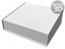 Enclosure: desktop | 1456 | X: 165mm | Y: 140mm | Z: 64mm | aluminium | blue