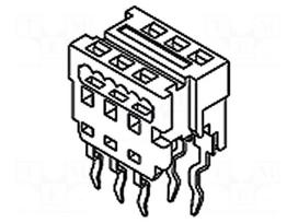 Connector: wire-board | adapter | PIN: 14 | PicoFlex | 1.2A | IDC,THT