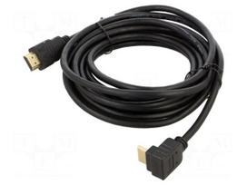 Cable | HDMI plug,HDMI plug 270° up/down | PVC | 5m | black | 30AWG