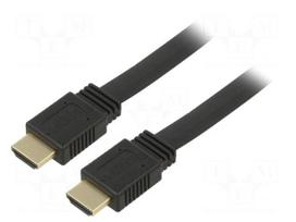Cable | HDMI plug,both sides | PVC | 2m | black | Core: CCS
