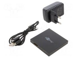 Splitter | HDMI 1.4 | Input: HDMI socket,USB B micro socket | black